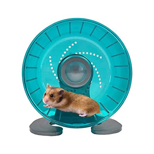 Petest Hamster Exercise Wheel, Silent Spinner Hamster Running Wheels, Diameter 6.7 inch, Green