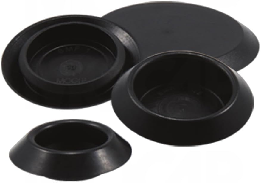 MOCAP - LDPE Recessed Sheetmetal Plug - to Fit Hole Size: 1-5/8” (1.625") 41.275mm - Metal Thickness : 0.03" - 0.10" (.76-2.54mm) - Designed for Sheetmetal & Thin Gauge Materials (30 Pieces)