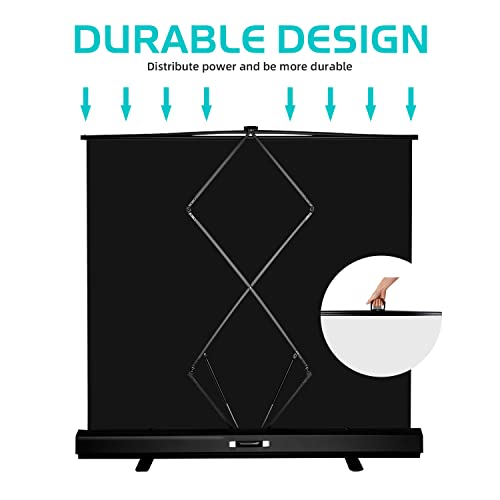 【Easy Set Up】 Raubay 6.2 X 5 Ft Collapsible White Backdrop Portable Retractable Panel Photo Background With Stand For Video Conference, Photographic Studio, Streaming… #TOP4