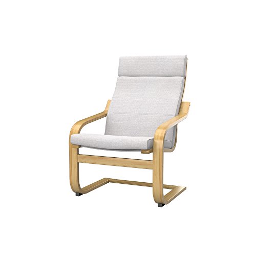 Soferia - IKEA POÄNG Funda para sillón, Naturel White