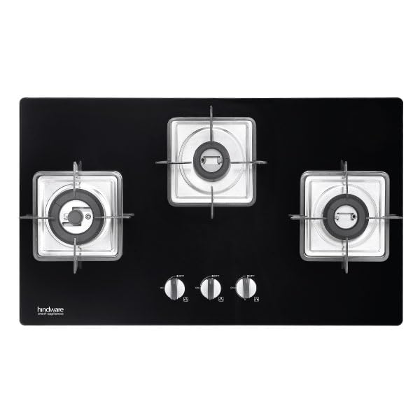Hindware Rosia 3 burner cooktop Sleektop LP Gas Stove 76cm