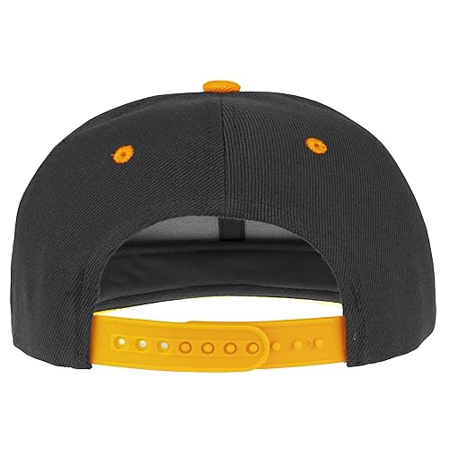 Image of Gelante Snapback Hats for Men - Flat Bill Brim Baseball Cap Hat - Plain Blank Adjustable