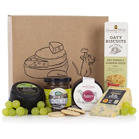 The Cheese Box - Fresh Food Hamper - Cheese Hamper with Chutneys and Crackers - Next Day Delivery Cover