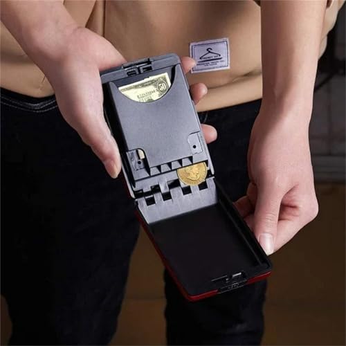 RFID Cash and Cards Wallet - 2024 New Slim Metal Wallet for Men RFID Credit Card Holder Credit Card RFID Flip Wallet Case Wallet3