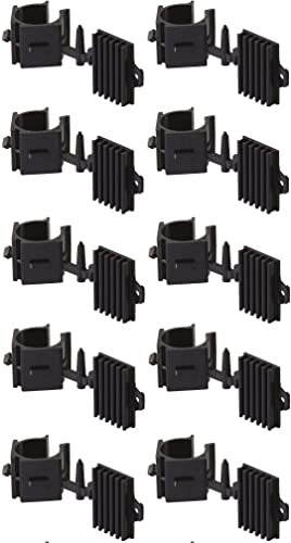 cyclingcolors 10 x Kitchen Base Holder Socket Foot Screw Mounting Clip Skirting Board Foot Clip for Furniture Feet 28 mm Plastic