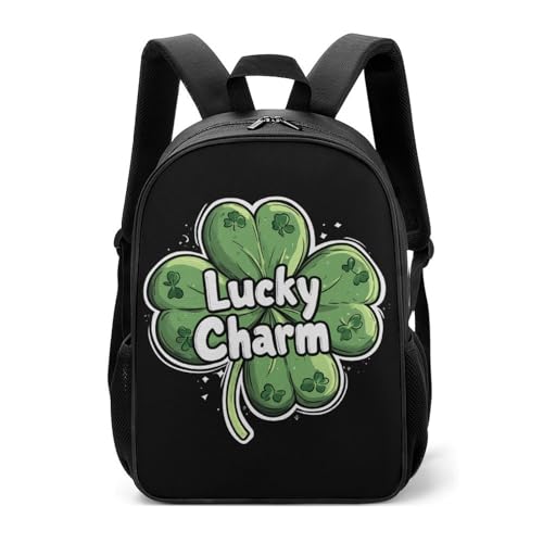Shamrock Lucky St Patricks Day Cute Backpack Large Capacity Oxford Oloth Backpacks for Women Men Traveling