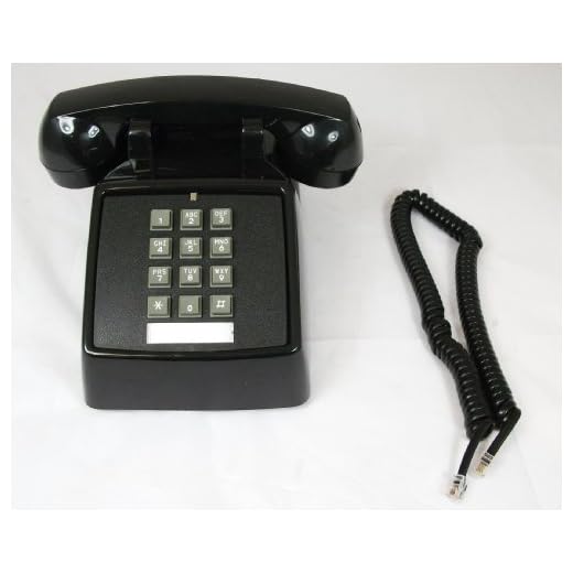 Cortelco (ITT-2500-MD-BK) Single Line Desk Telephone