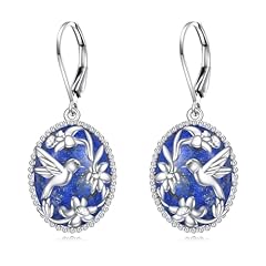 Lapis Lazuli Hummingbird Earrings