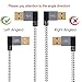 CableCreation 3 Feet 90 Degree USB 2.0 A to Micro USB B Cable, Double Angle-Dual Angled Micro USB Cable with Aluminium Case,1Meter, Space Gray