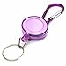 RanDal Badge Reel teleskopowy karabinek do usuwania wycieków ślimaków Recoil składany uchwyt Key Chain Purple