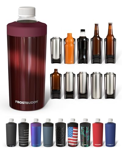 Image of Universal Buddy XL Can Cooler by Frost Buddy - Fits 12-ounce, 16-ounce, 20-ounce, and 24-ounce Cans and Bottles - Keep Your Drinks Refreshingly Chilled for over 12 hours (Cinnamon)