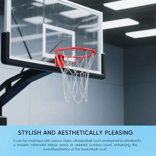 Image of Basketball Net Heavy Duty Replacement,Carbon Steel Chain Basketball net