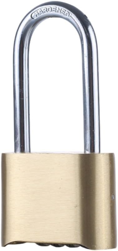 Brass Combination Padlock, Resettable 4 Digit Lock for Outdoor Security, Heavy Duty Shed, Luggage, Backpack, Tool Box and Anti Theft Protection(2)