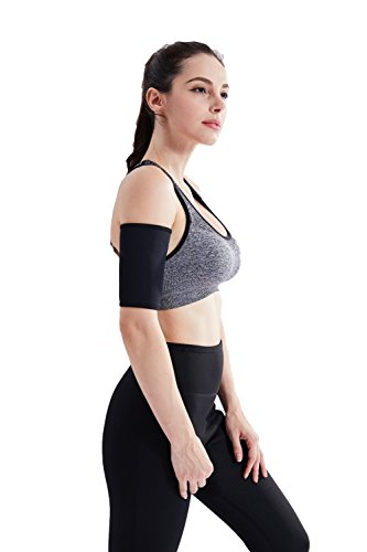 Ausom Mens and Womens Hot Thermal Arm Wraps- Best Neoprene Arm Fat Burner for Slim Effect and Protection- High- End Pure Color Workout & Exercise Sweating Sauna Sleeve