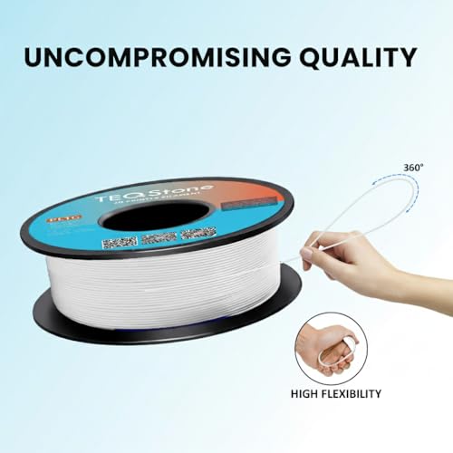 Image of PLA Filament 1.75mm Warm White 1KG Consistent Diameter + /-0.02mm Neatly Wound Spool 3D Printer PLA Basic Filament Vacuum Packaging