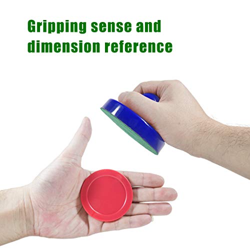 Air Hockey Pucks and Paddles,Set 4 Pushers and 4 Pucks,Air Hockey Accessories,Suitable for Hockey Tables Over 4 feet - Thumbnail 5