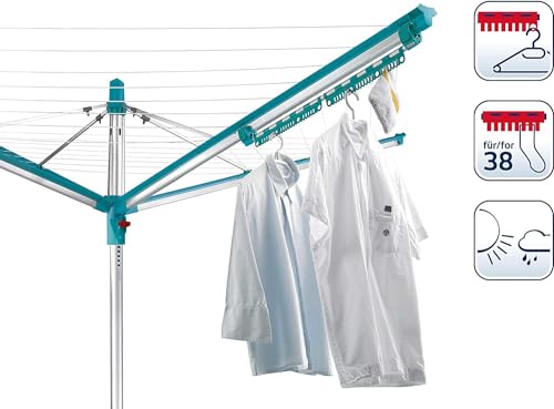 Leifheit Kleinteilehalter Easyclip Linomatic für 38 Teile, Wäschespinne – Ansicht 2