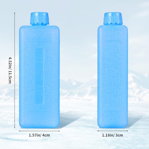 Image of Housoutil Small Ice Packs for Lunch Box, 15Pcs Reusable Freezer Blocks for Air Conditioner Cooler, Slim Portable AC Water Chiller Box, Hard Shell Ice Pack for Lunch Bag Fan Cooler