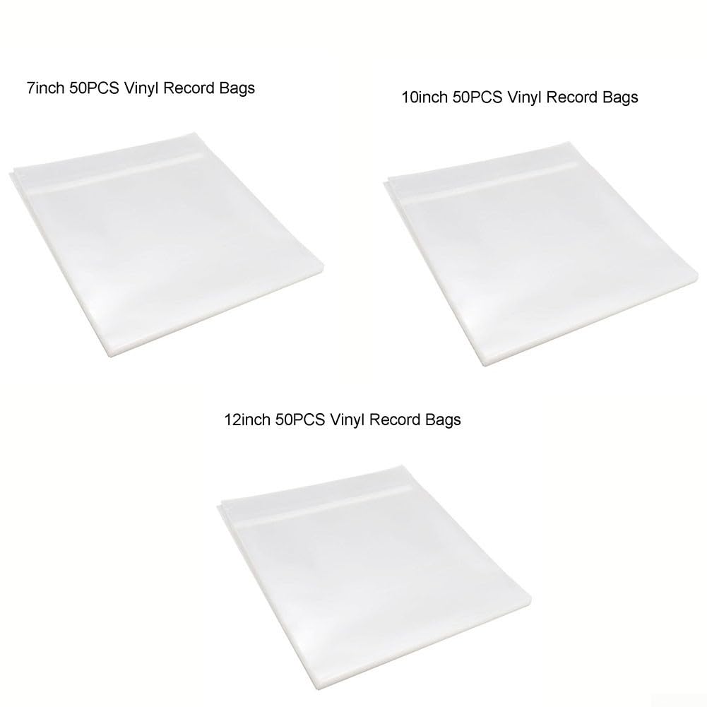 Custodie Per Vinili LP - 50 Pezzi Trasparenti Antistatiche, 10 Pollici - Foto 9