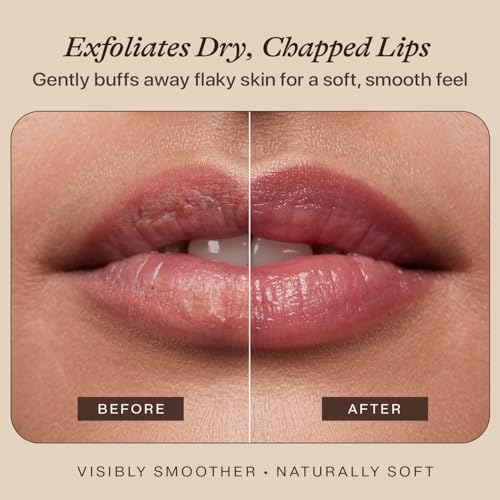 usda organic lip scrub vanilla - usa made with natural ingredients moisturizing scrub exfoliator for dry lips lip sugar scrubber exfoliator for smooth lips small beauty gifts
