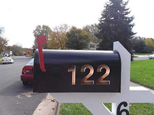 4 Inch Mailbox Numbers 2， Bronze House Numbers Stickers, Door Numbers For Apartment, Bronze / Silver, By Hopewan. (2, Bronze) #TOP5