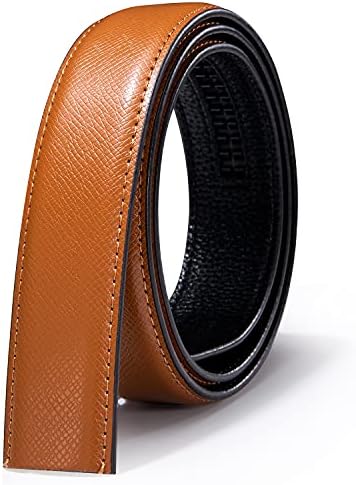 Dubulle Mens Ratchet Belt Buckle Replaceable 1 3/8 Adjustable Slide 35mm Cuttable Strap