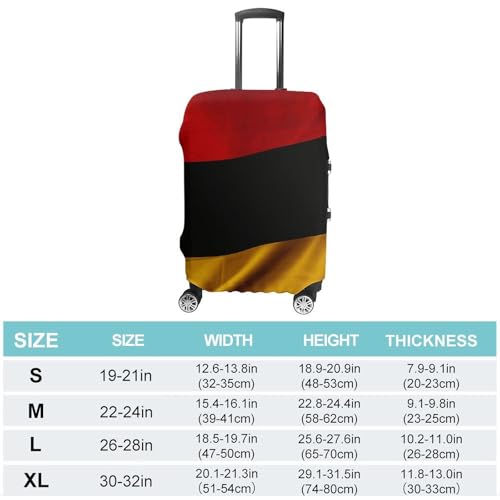Germany Flag Luggage Cover Elastic Suitcase Protector Case Anti-Scratch Washable Baggage Covers Protector For Traveling, Aircraft Consignment XL2