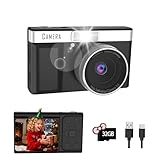 Camara Digital 180° Pantalla Giratoria, Niñas(Negro)