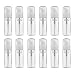 LONGWAY 2oz Plastic Foam Dispenser Bottle | Mini Foaming Pump Dispenser Empty - for Refillable Travel Hand Soap Foaming, Shampoo, Castile & BPA Free (Pack of 12, 60ml, Clear)