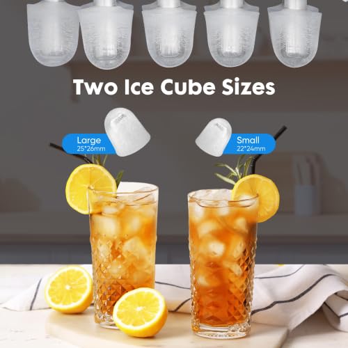 Fabricadora de hielo portátil 26 lbs 24h negra miniatura 6
