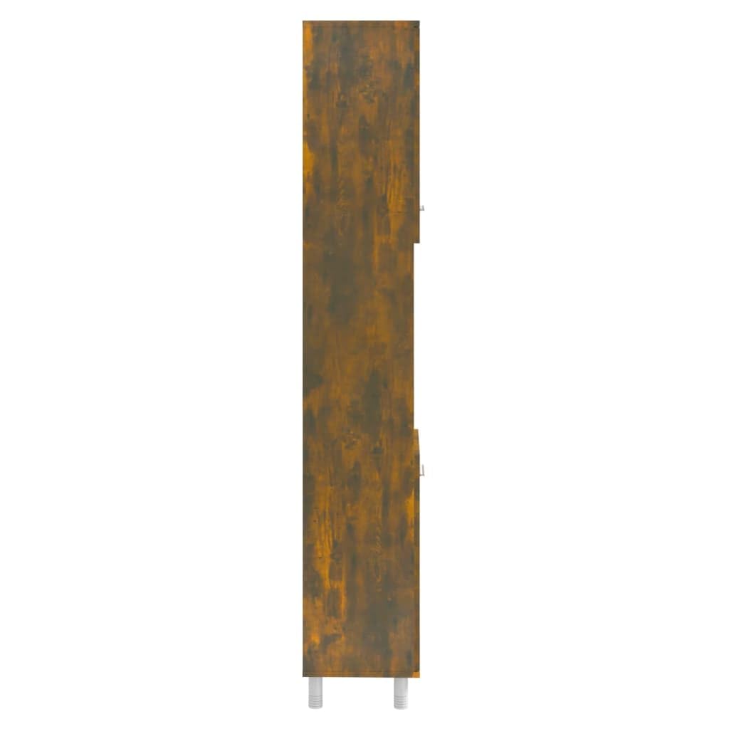 Generisch Badezimmerschrank，Badezimmer，moderner Badschrank zur vertikalen Aufbewahrung von Handtüchern，Kosmetik und Pflegeprodukten (Smokedoak)