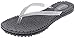 Capelli New York Transparent Thong with Rhinestones Trim Ladies Flip Flop