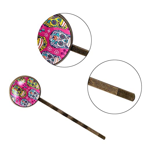 Barrettes tête de mort rose pour sublimer vos coiffures de soirée et festivals - 3