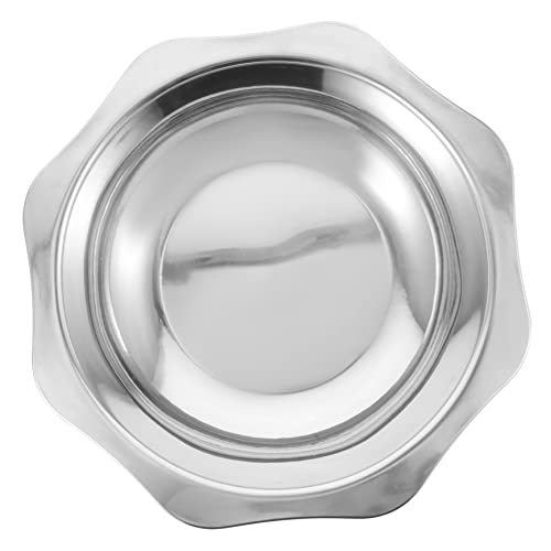 NAMOARLY Sturdy Steel Pan Kitchen Hot Pot Round Bottom for Cooking Easy to Clean and