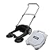 Dapper Supply Walk-Behind Outdoor Hand Push Floor Sweeper - 5.25 Gallon Capacity - 25.5