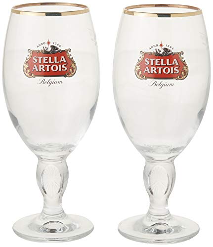Stella Artois Chalice - 2-Pack Gift Set - Official Product - 33 Cl / 11.2 Oz. Capacity Beer Glasses #TOP1