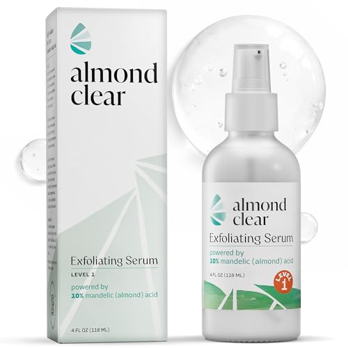Almond Clear Mandelic Acid Level 1 Serum | Facial Serum for Acne, Folliculitis, Aging Skin, Ingrown...