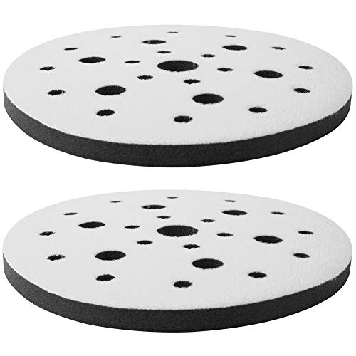 Gekufa Soft Interface Pad 6 Inch, Hook and Loop Soft Sponge Cushion Interface Buffer Pad 2 Pack, 6