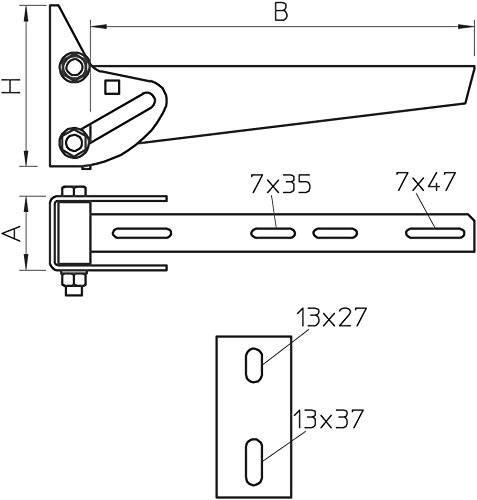 Escuadra variable de pared support de fixation d'angle réglable pour étagère et meuble