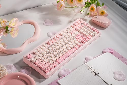 ZORNHER ZH980 Cat Mechanical Keyboard,95% Pink Creamy Keyboard with Number Pad,Cute Kawaii Mao Glowing Kitty Ear Keycaps,Creamy Sounding Linear Switches,Hot-Swappable,RGB Backlit by ZORNHER - Used condition - Image 3