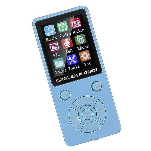 Lecteur de Musique MP3 MP4 Portable, Mini Radio Ultra-Mince Bluetooth/Enregistrement/vidéo/e-Book de Musique étudiant Topwatch avec Bouton Tactique à Huit diagrammes (Bleu) – vue 9