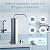 Waterdrop Countertop Water Filter, NSF/ANSI 42&372 Certified,5-Stage Stainless Steel Faucet Water Filter for 8000 Gallons,Waterdrop Alkaline Filter
