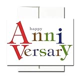 Anniversary Note Cards: Bold Letters - box of 30 blank cards & 32 envelopes
