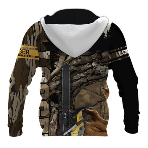 Personalized Logger Shirts for Men, Custom Chainsaw T-Shirt, Tree Climber Arborist Shirt Gifts for Loggers & Woodworkers4