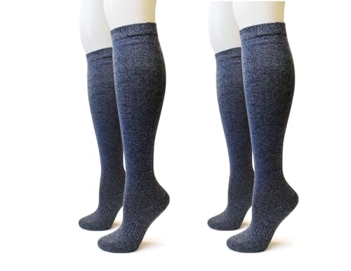 Image of 97% Cashmere Knee‑High Unisex Socks for Men & Women, Ideal for Skiing and Casual Wear