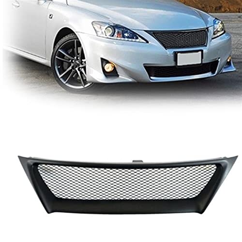 Grille de calandre avant premium en fibre de verre noir mat style JDM F Sport pour Lexus IS