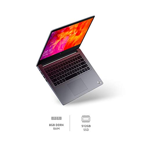 Image of MI Notebook 14 (IC) Intel Core i5-10210U 10th Gen 14 inches(35cm) Business Laptop (8GB /512GB SSD /Windows 10 Home /UHD Graphics /Silver /1.5Kg), XMA1901-FK