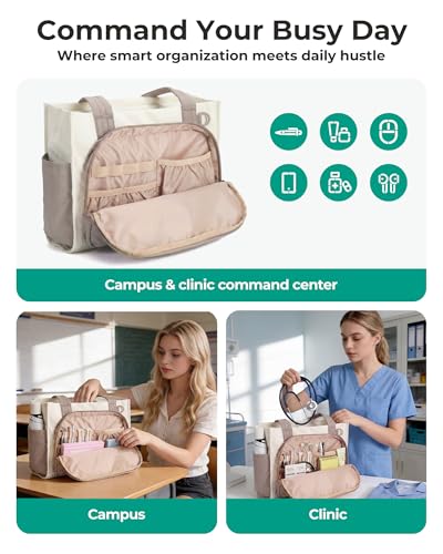 Image of BAGSMART Tote Bag for Women, Puffy Laptop Work College Shoulder Handbag