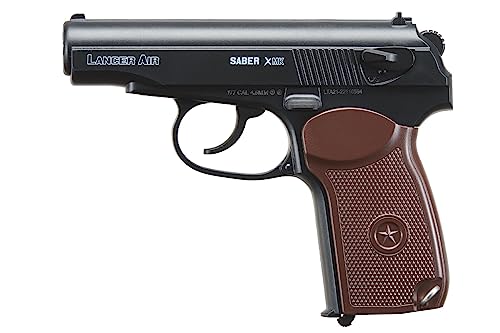 Lancer Tactical Air Pistol Saber XMK CO2 Airgun Pistol-480 FPS- 100 Rounds Metal BB Included Lancer Tactical Air Pistol Saber XMK CO2 Airgun Pistol-480 FPS- 100 Rounds Metal BB Included