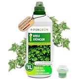 Purgrün® Efeu-Dünger 1 Liter – Schnell wirksame mineralische Rezeptur – Premium-Flüssigdünger mit Spurennährstoffen – NPK 10+4+6 – Fördert kräftiges Wachstum – Wirkt innerhalb von wenigen Tagen